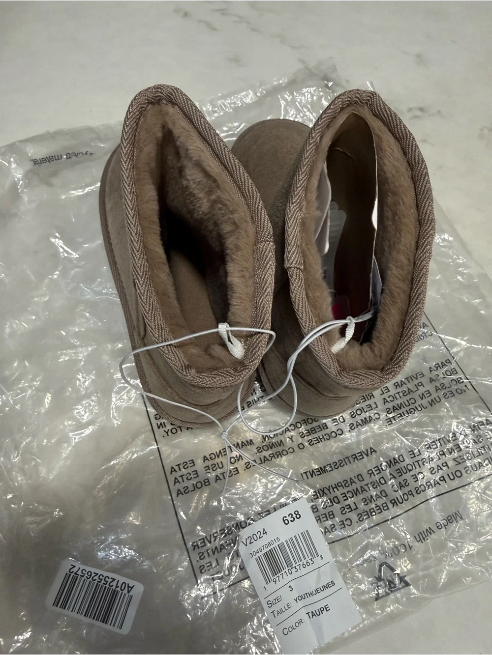The Children's Place Taupe Faux-Suede Kids Ankle Boots